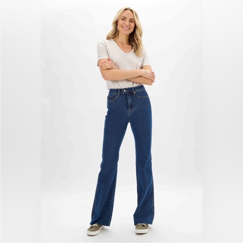 Judy Blue high waist cool denim control top flare jeans JB88611 size 16W
